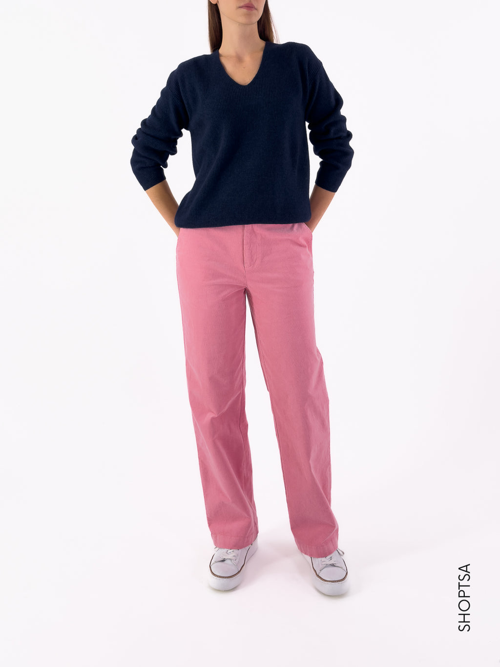 Maglia a V in lana premium 20211