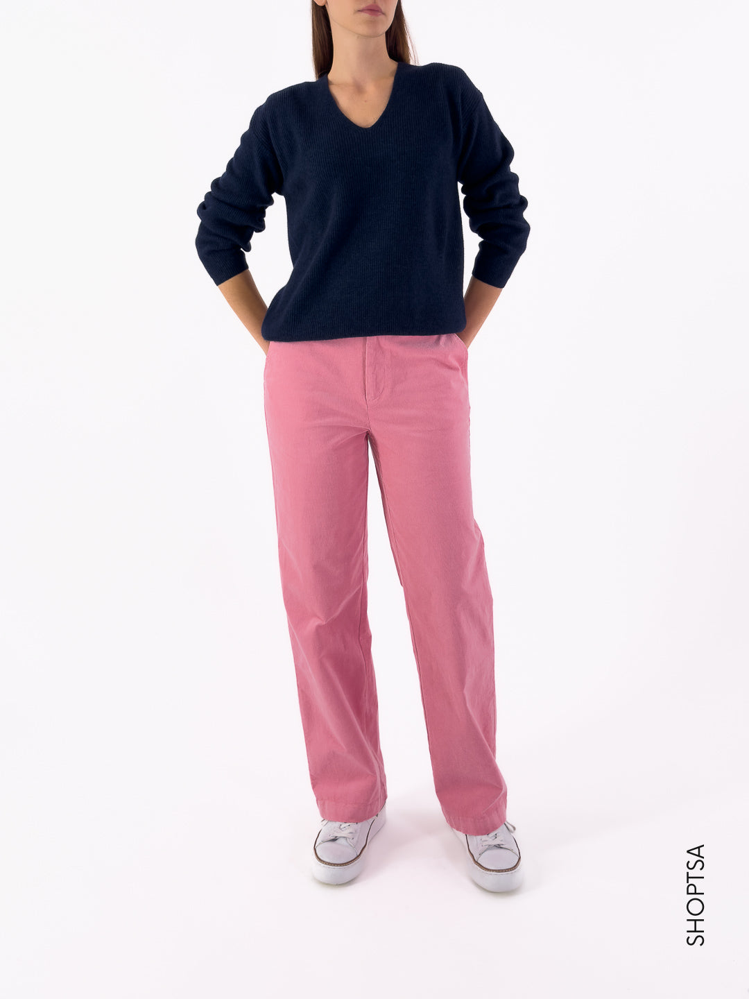 Maglia a V in lana premium 20211