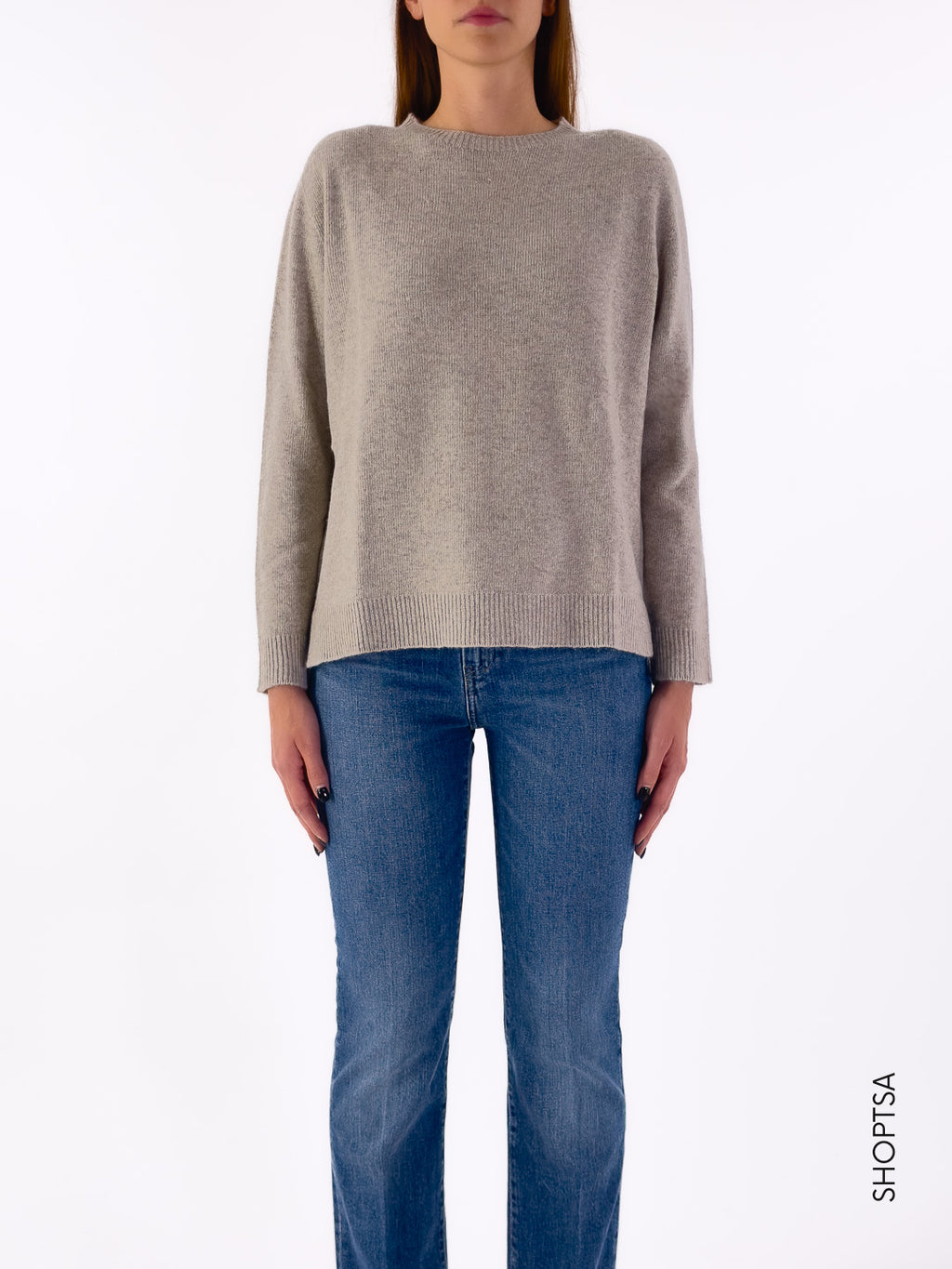 Maglia boxy in lana e cashmere 40204
