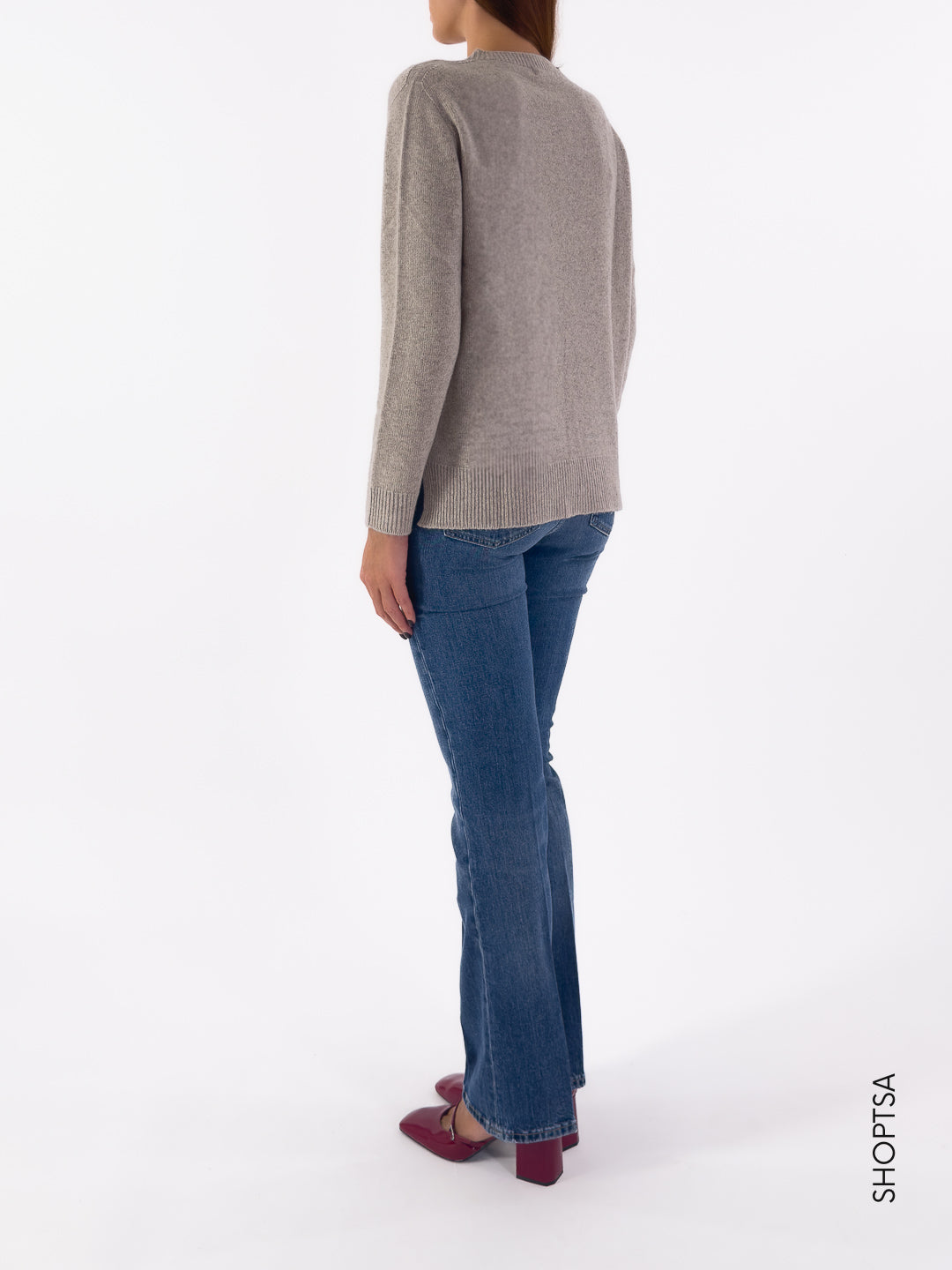 Maglia boxy in lana e cashmere 40204