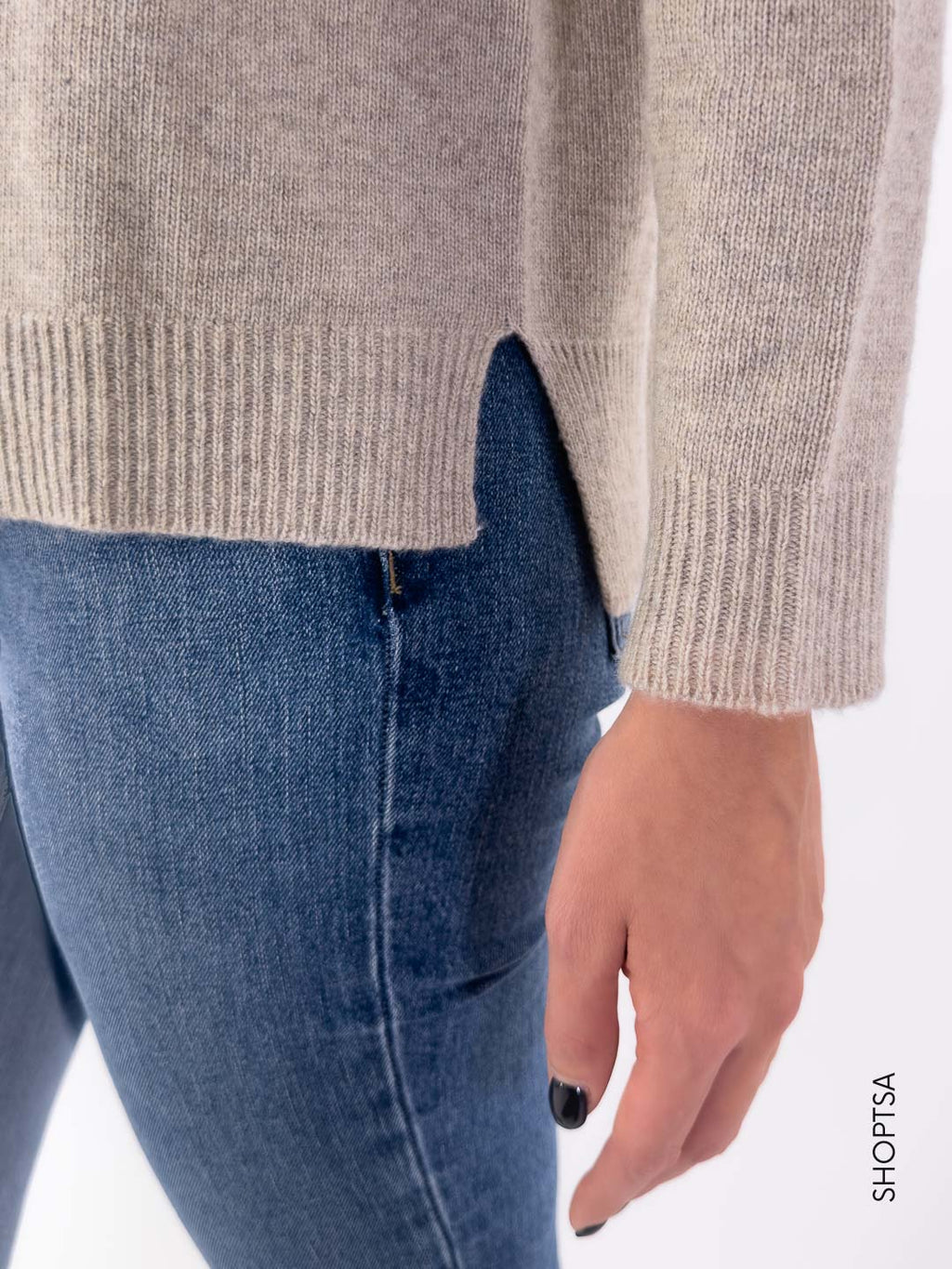 Maglia boxy in lana e cashmere 40204