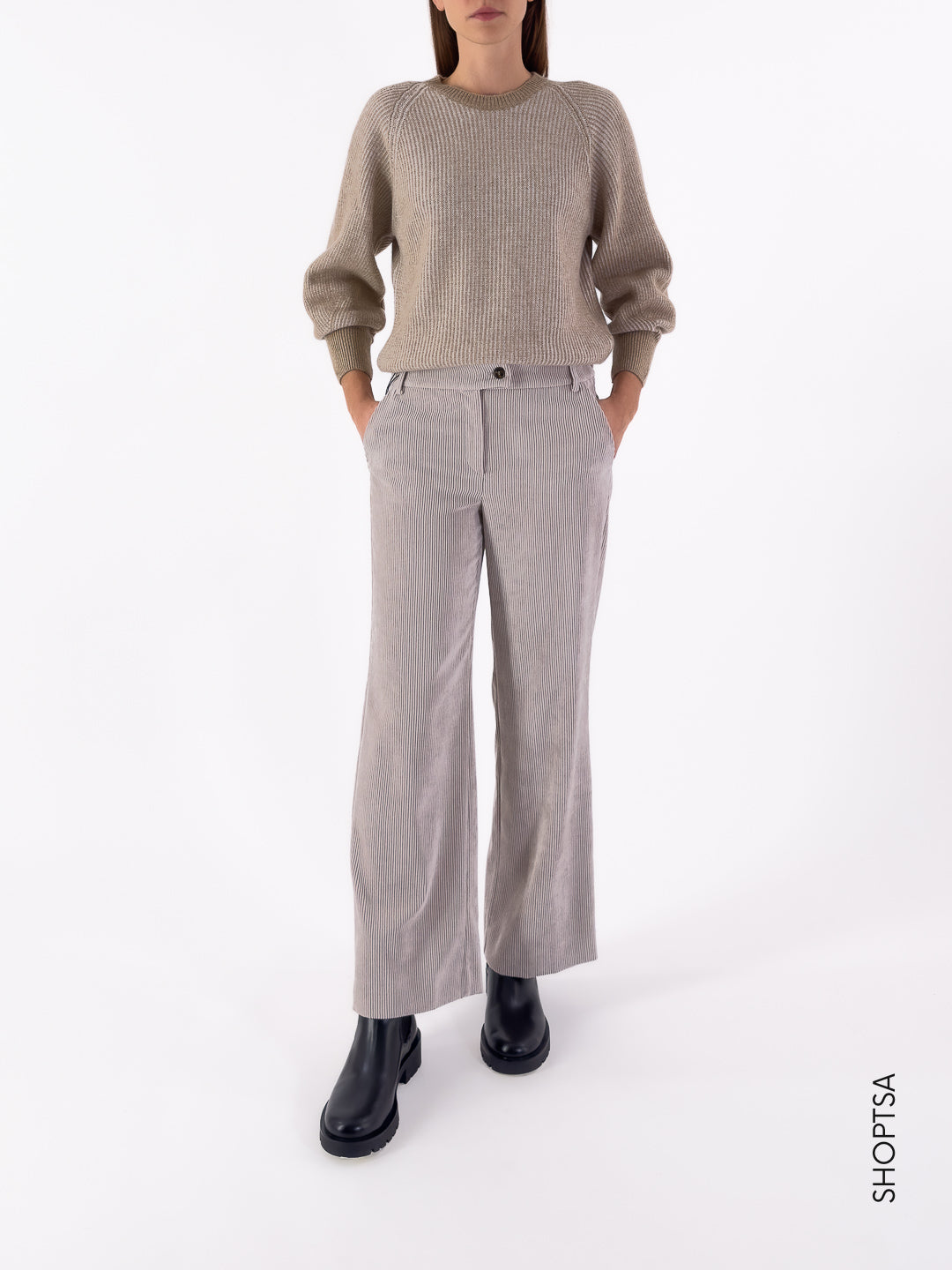 maglia in lana girocollo