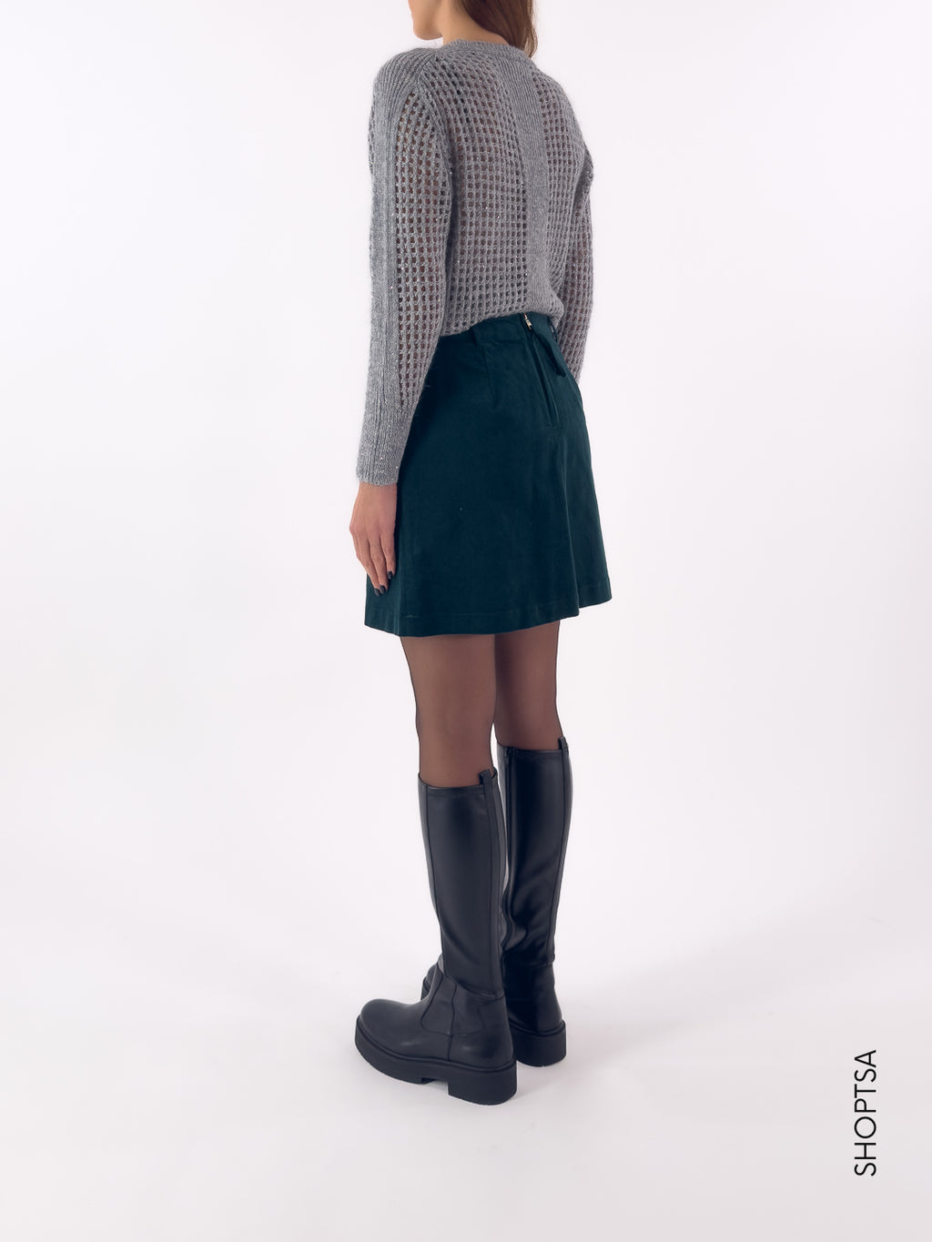 Mini gonna in velluto