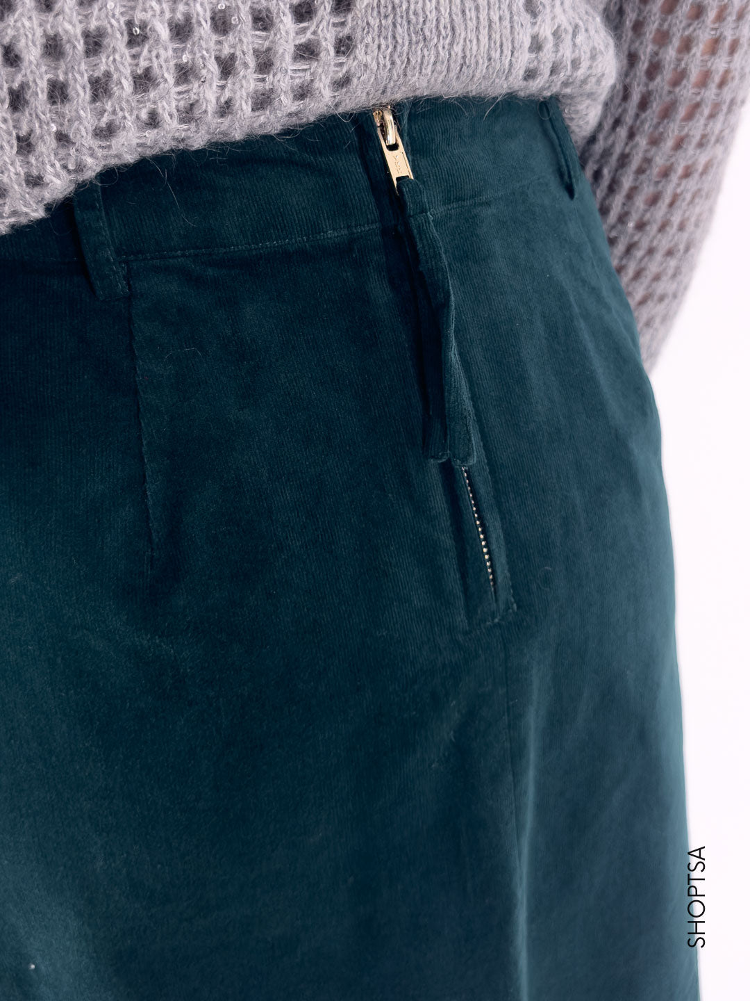 Mini gonna in velluto