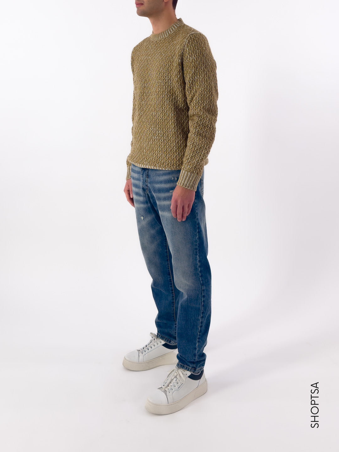 Maglione over girocollo