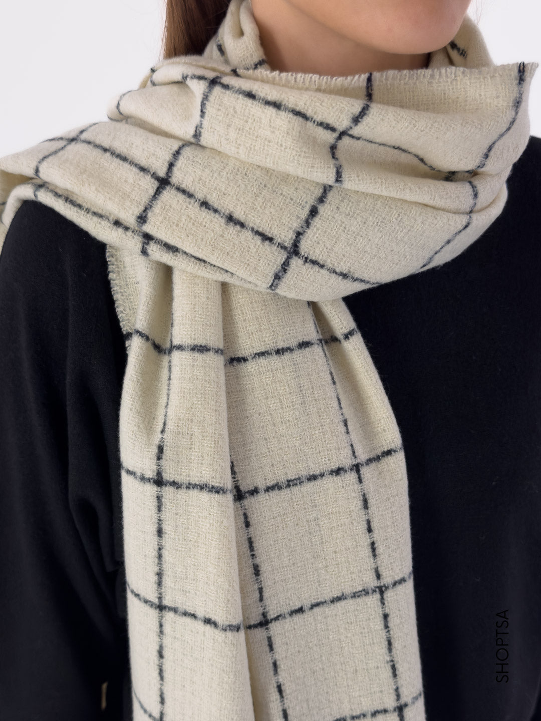 Sciarpa a quadri grandi
