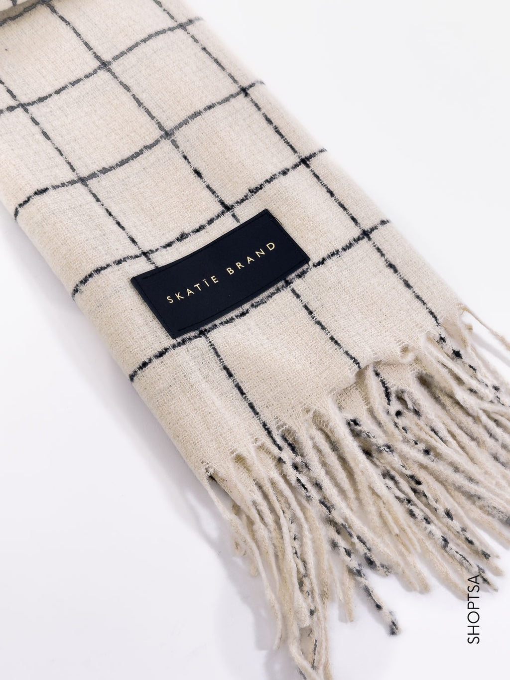 Sciarpa a quadri grandi