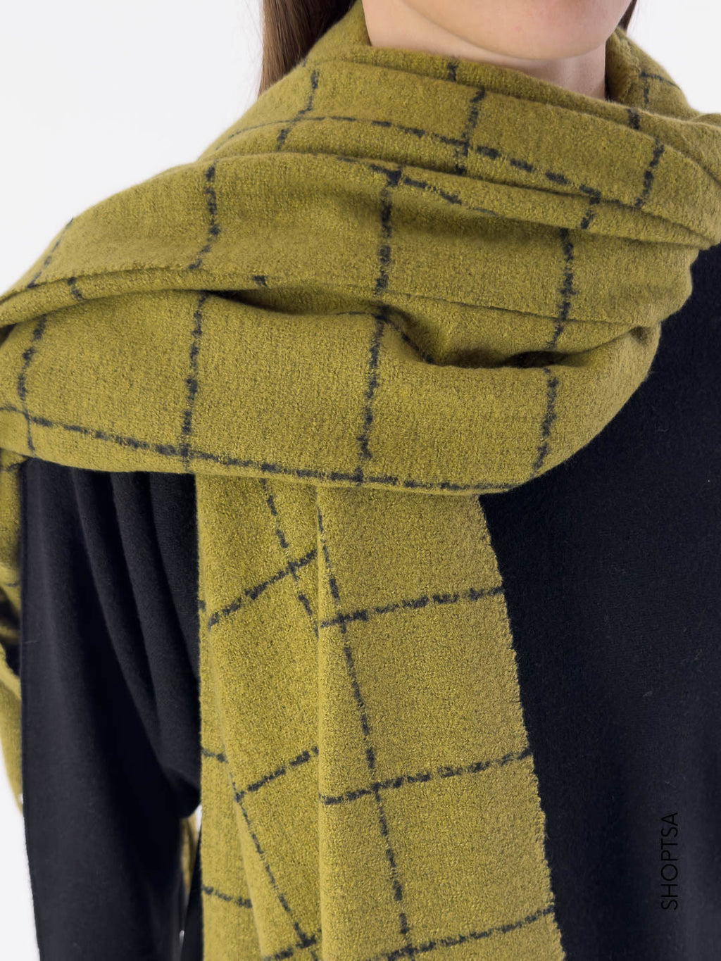 Sciarpa a quadri grandi