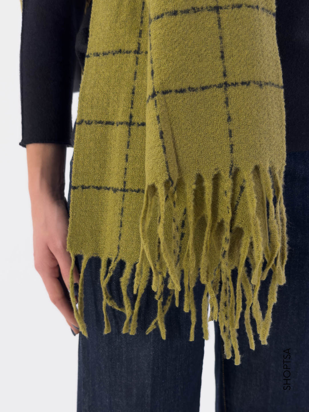 Sciarpa a quadri grandi