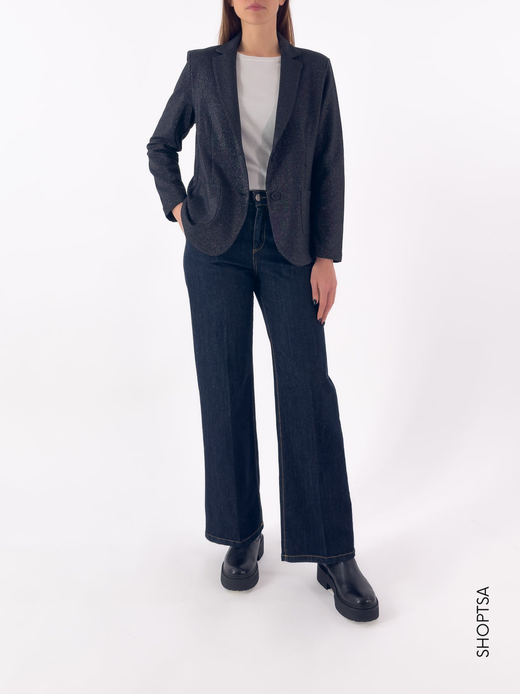 Giacca in viscosa lurex DO34GA