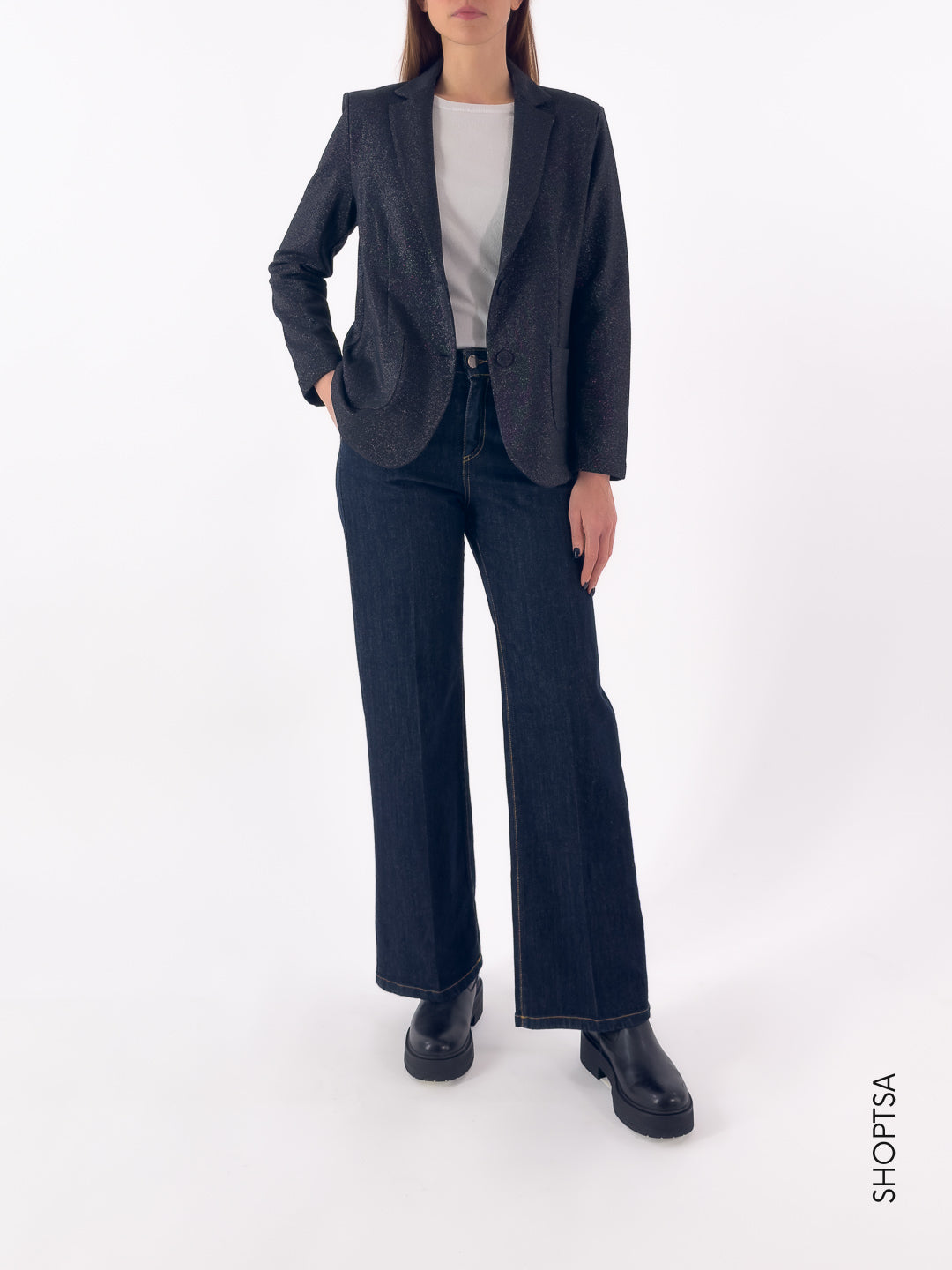 Giacca in viscosa lurex DO34GA