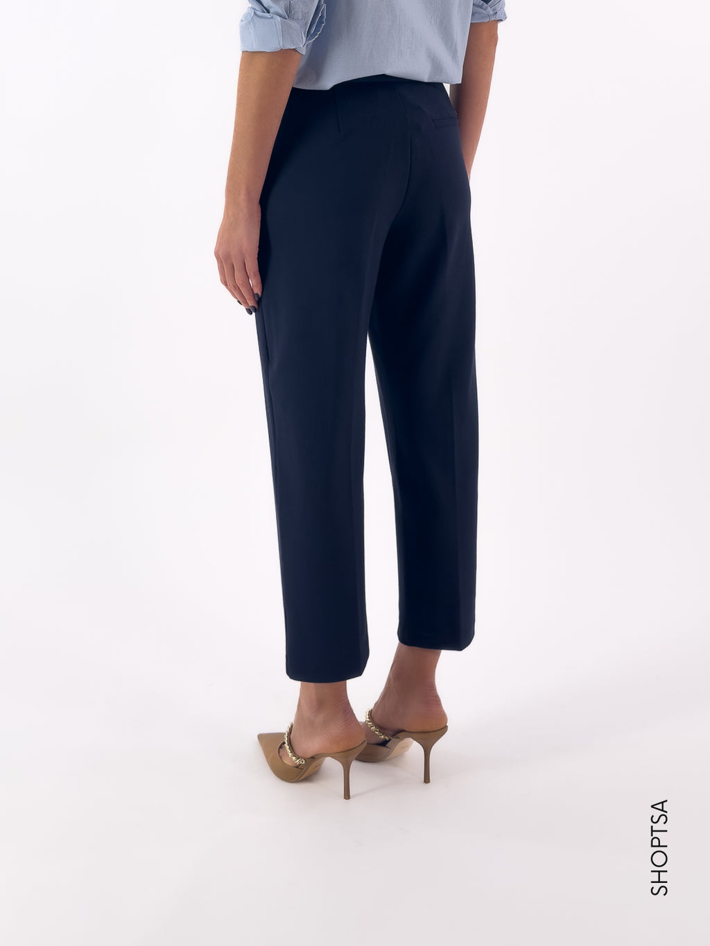 Pantalone slim in viscosa stretch