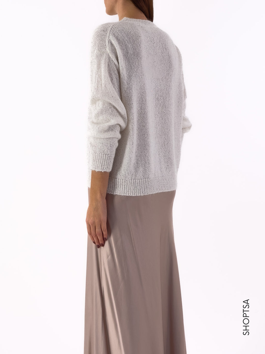 Maglia con micro paillettes