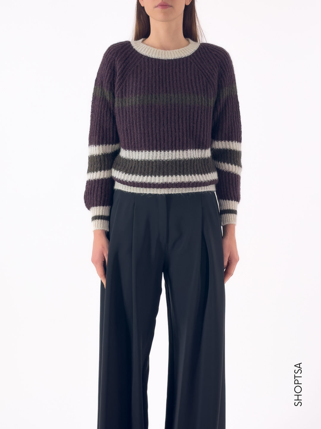 Maglione costa inglese righe