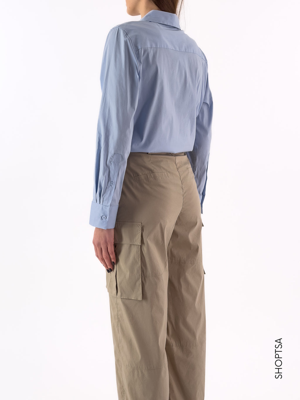 Camicia Maniche Lunghe in Popeline