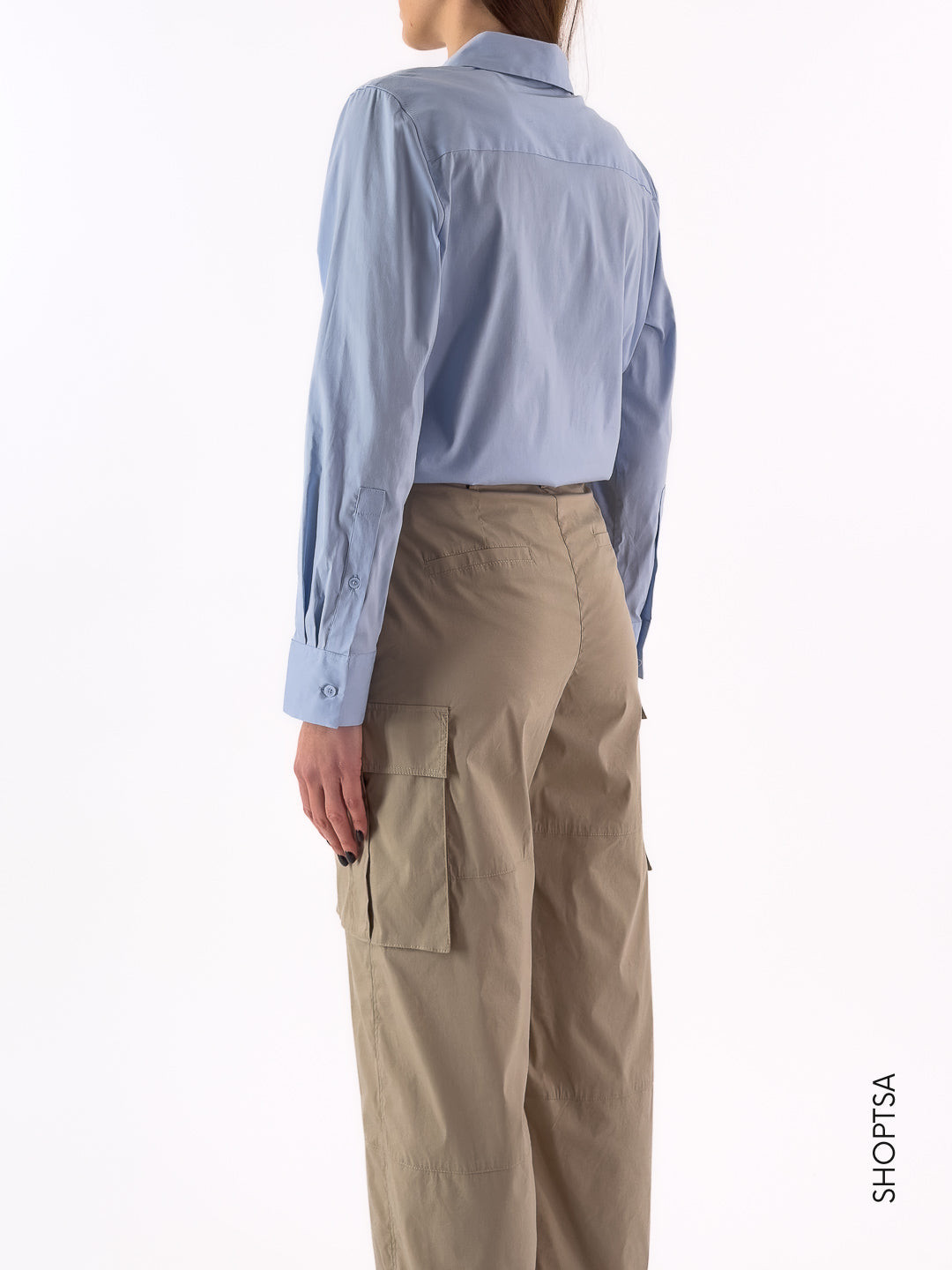 Camicia Maniche Lunghe in Popeline