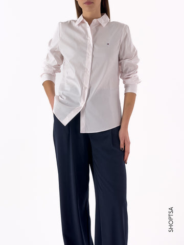 Camicia Maniche Lunghe in Popeline