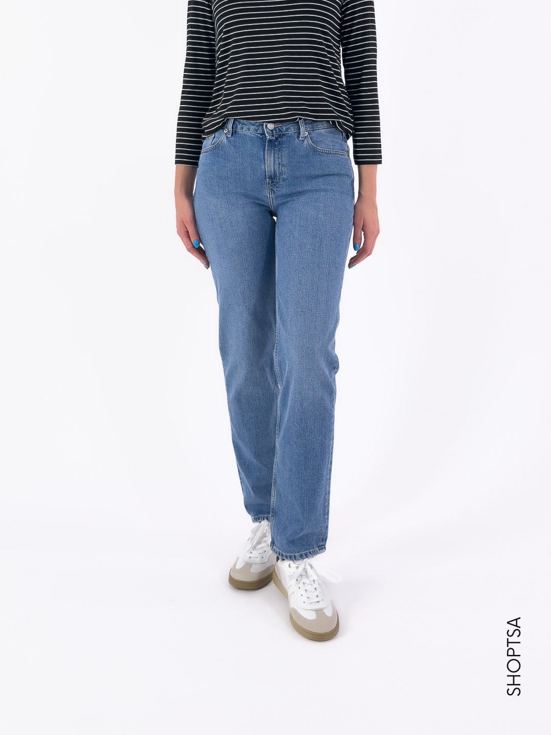 Jeans a vita media dritti