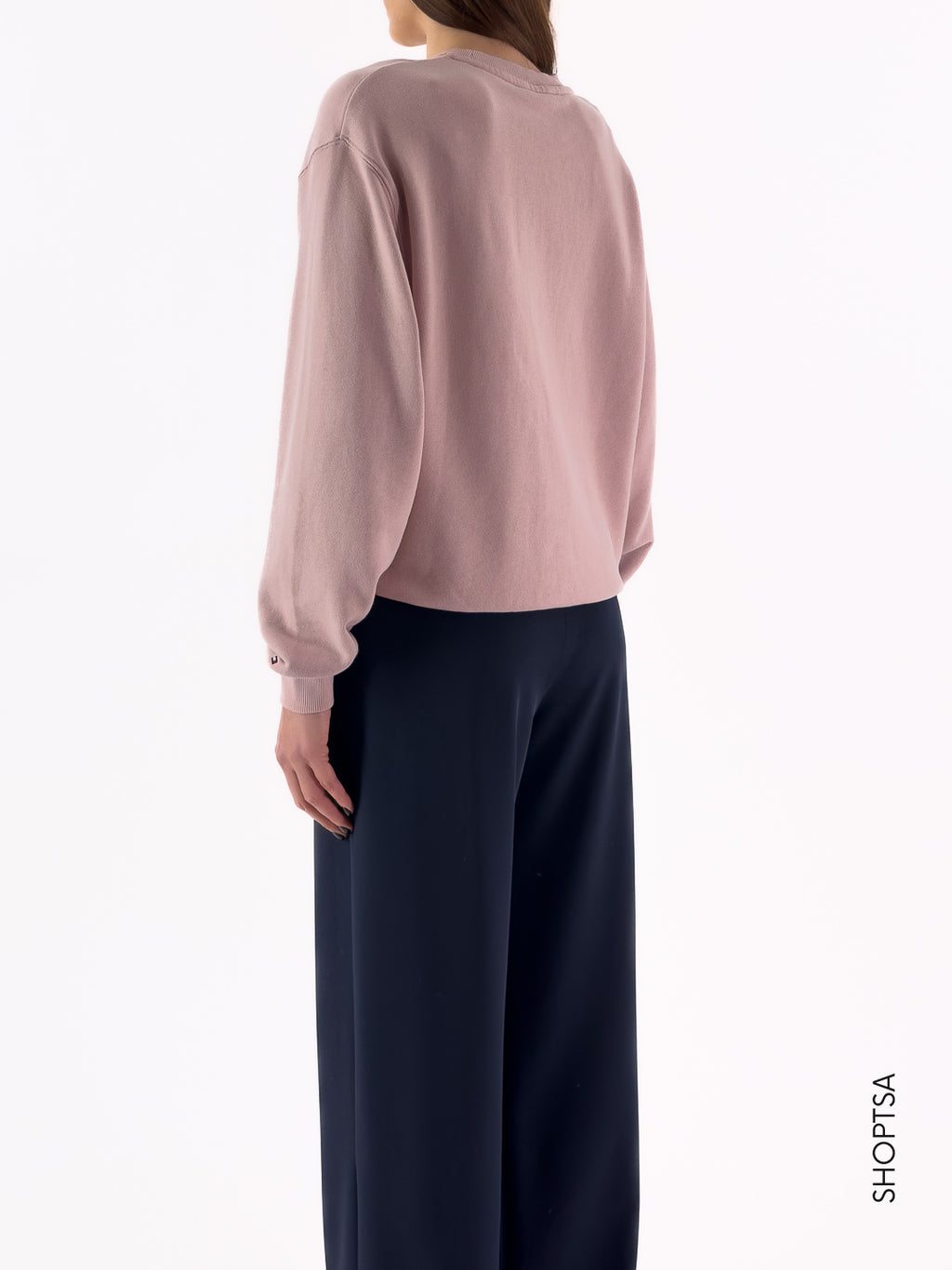 Felpa in cotone con ricamo