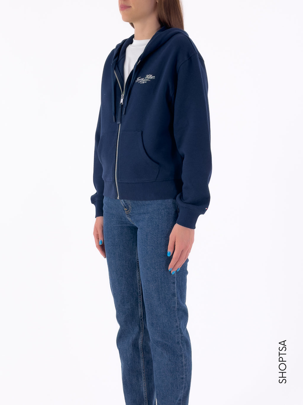 Felpa con cappuccio e zip