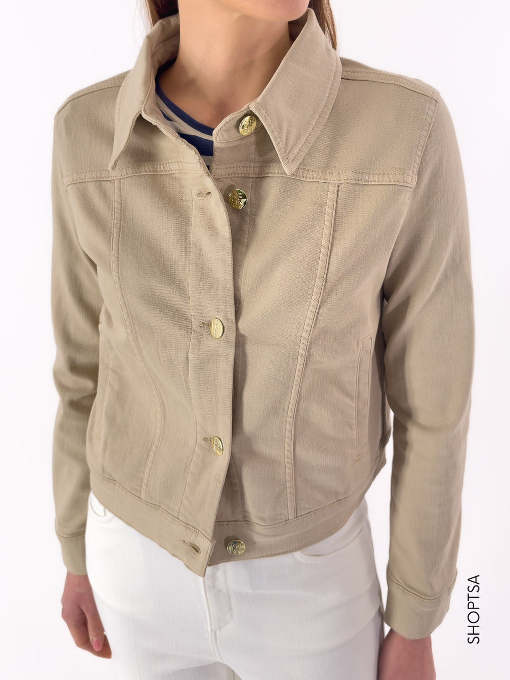 Giubbino in denim stretch ERIDANI