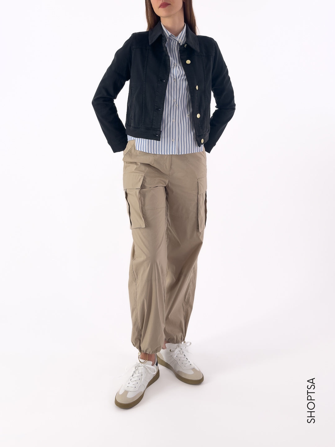 Giubbino in denim stretch ERIDANI