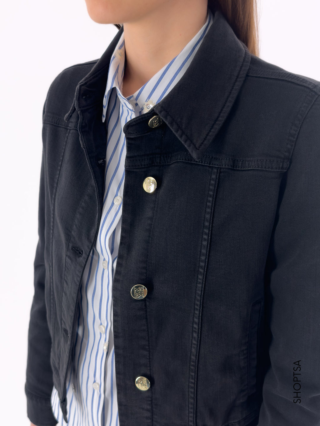 Giubbino in denim stretch ERIDANI