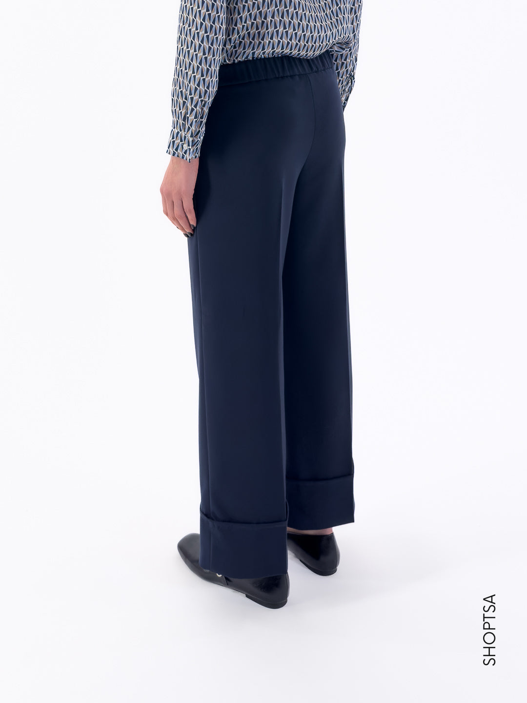 Pantalone dritto con risvolto - Emme Marella - shopTSa