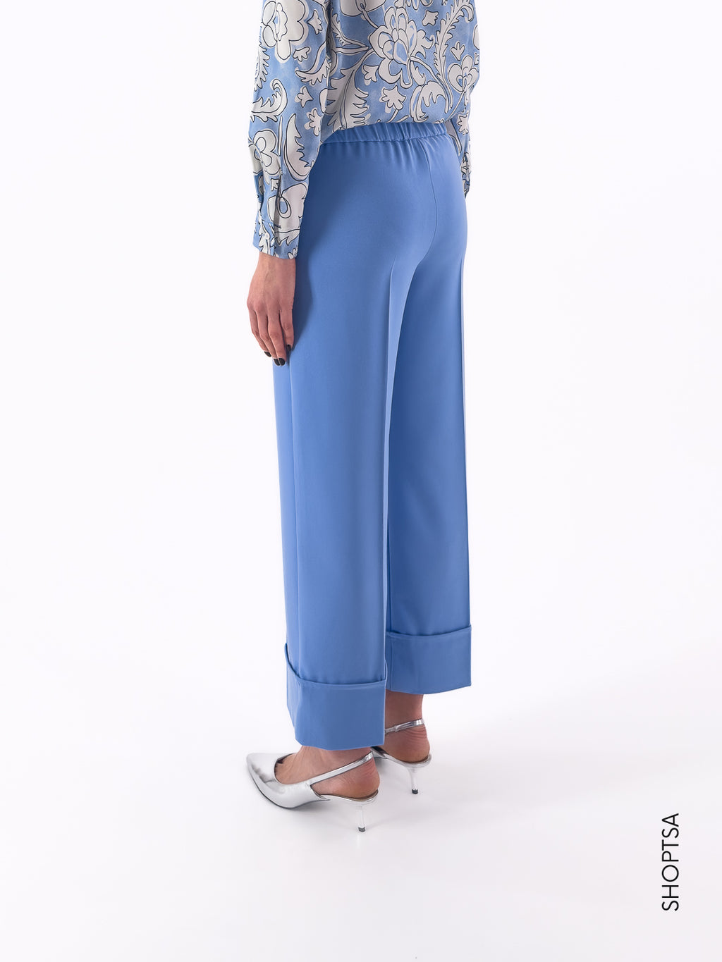 Pantalone dritto con risvolto - Emme Marella - shopTSa