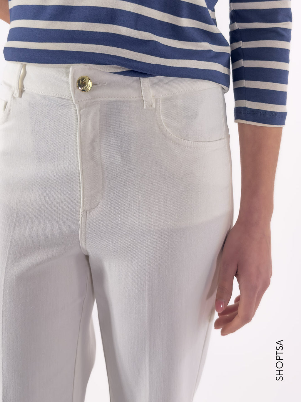 Pantalone in cotone effetto denim DISPLAY - Emme Marella - shopTSa