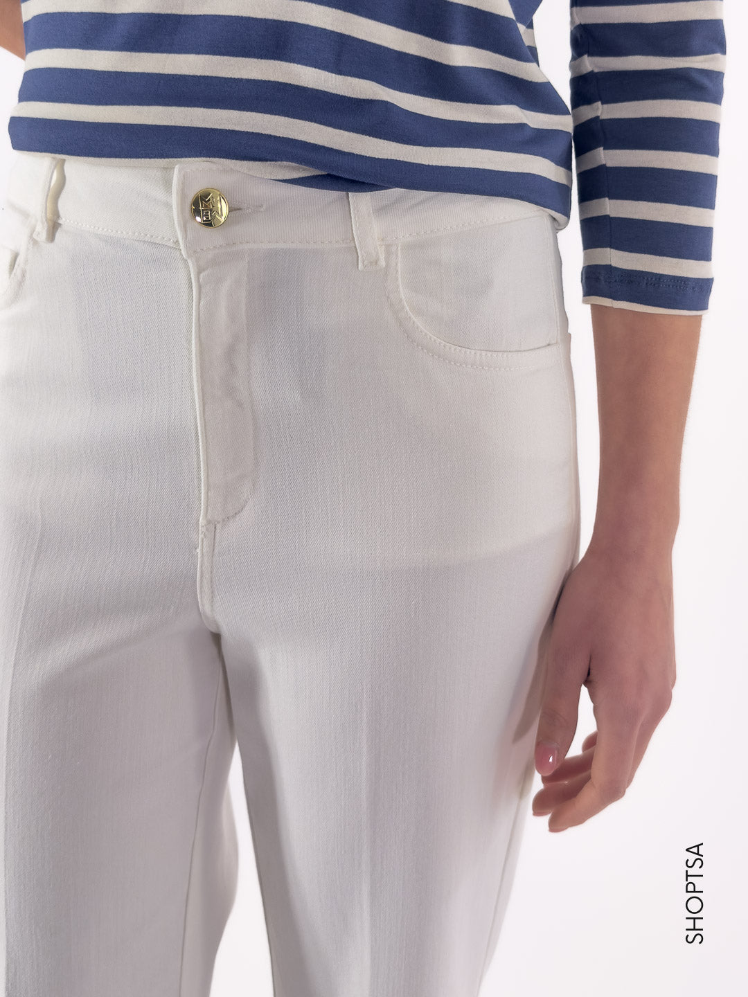 Pantalone in cotone effetto denim DISPLAY - Emme Marella - shopTSa