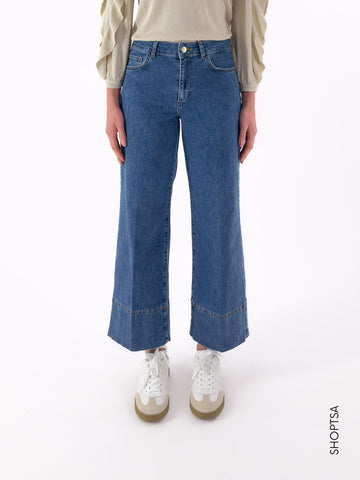 Jeans ampio cucitura fondo KENTIA