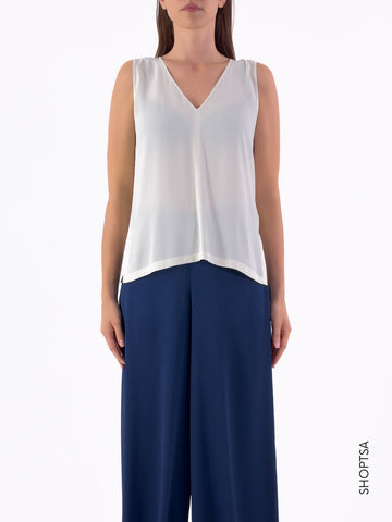 Top in misto seta GINNICO