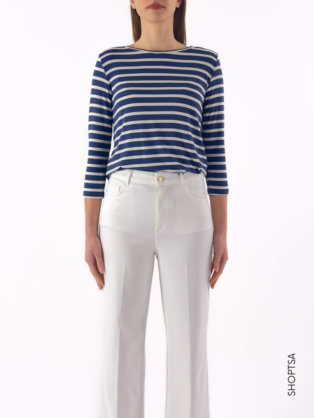 T-shirt stretch righe LIDIA