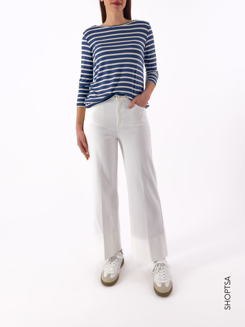 T-shirt stretch righe LIDIA