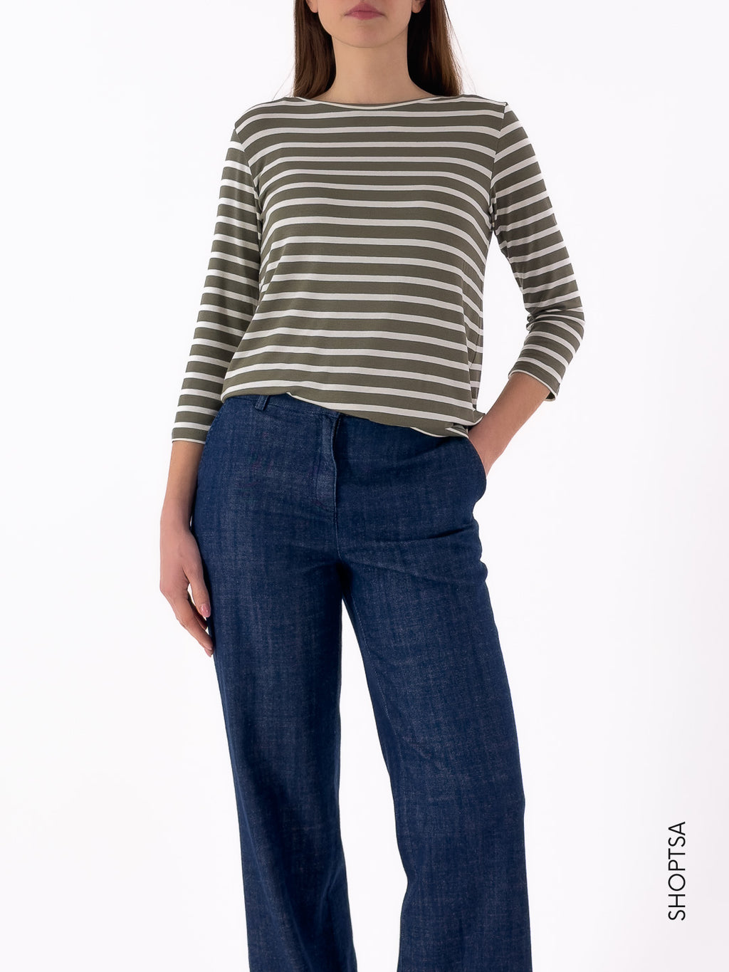 T-shirt stretch righe LIDIA