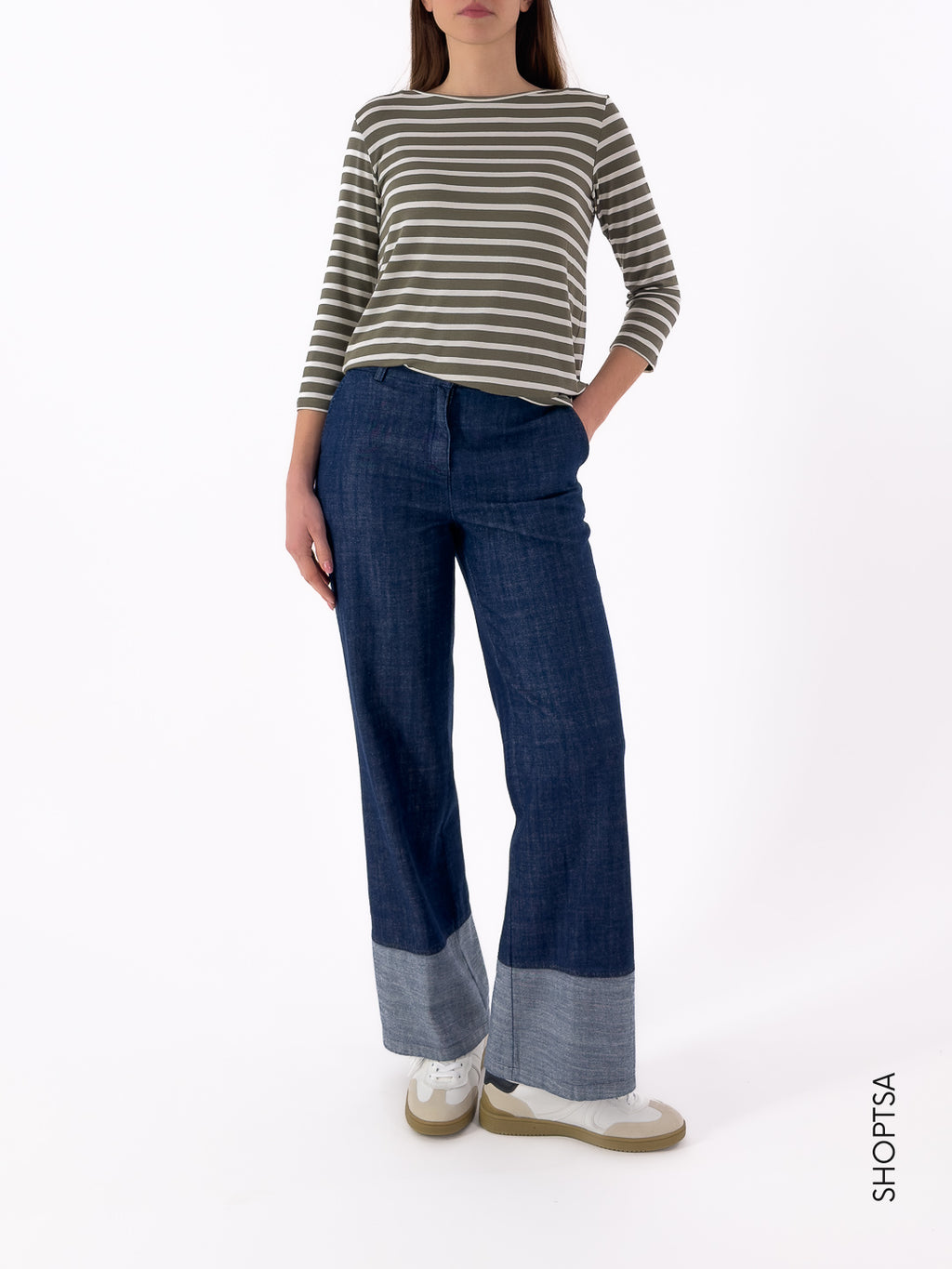 T-shirt stretch righe LIDIA