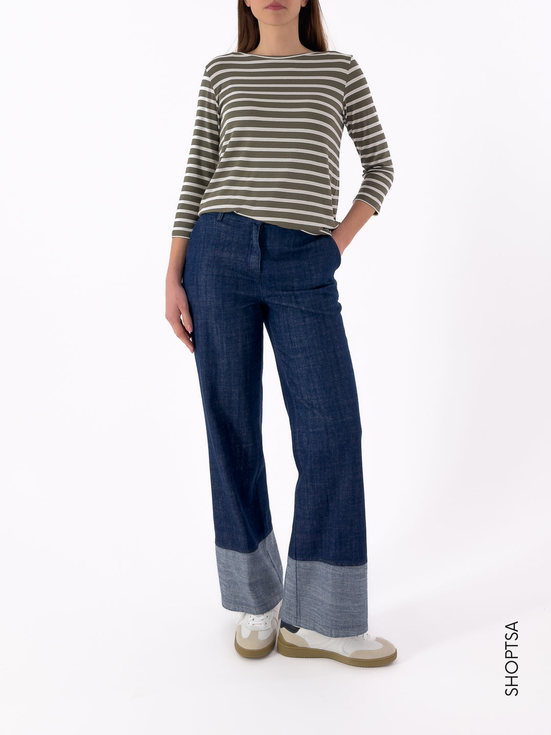 T-shirt stretch righe LIDIA