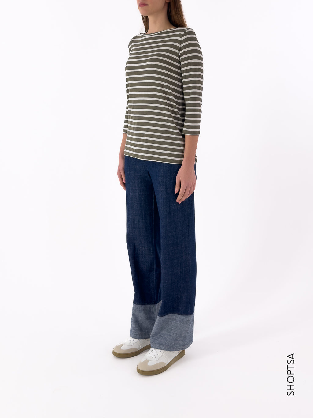 T-shirt stretch righe LIDIA