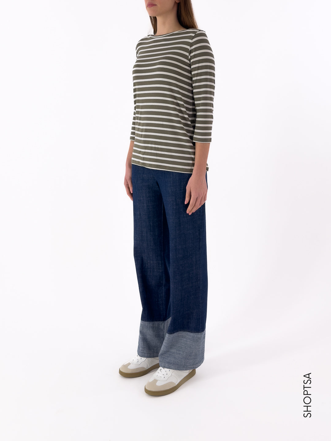 T-shirt stretch righe LIDIA