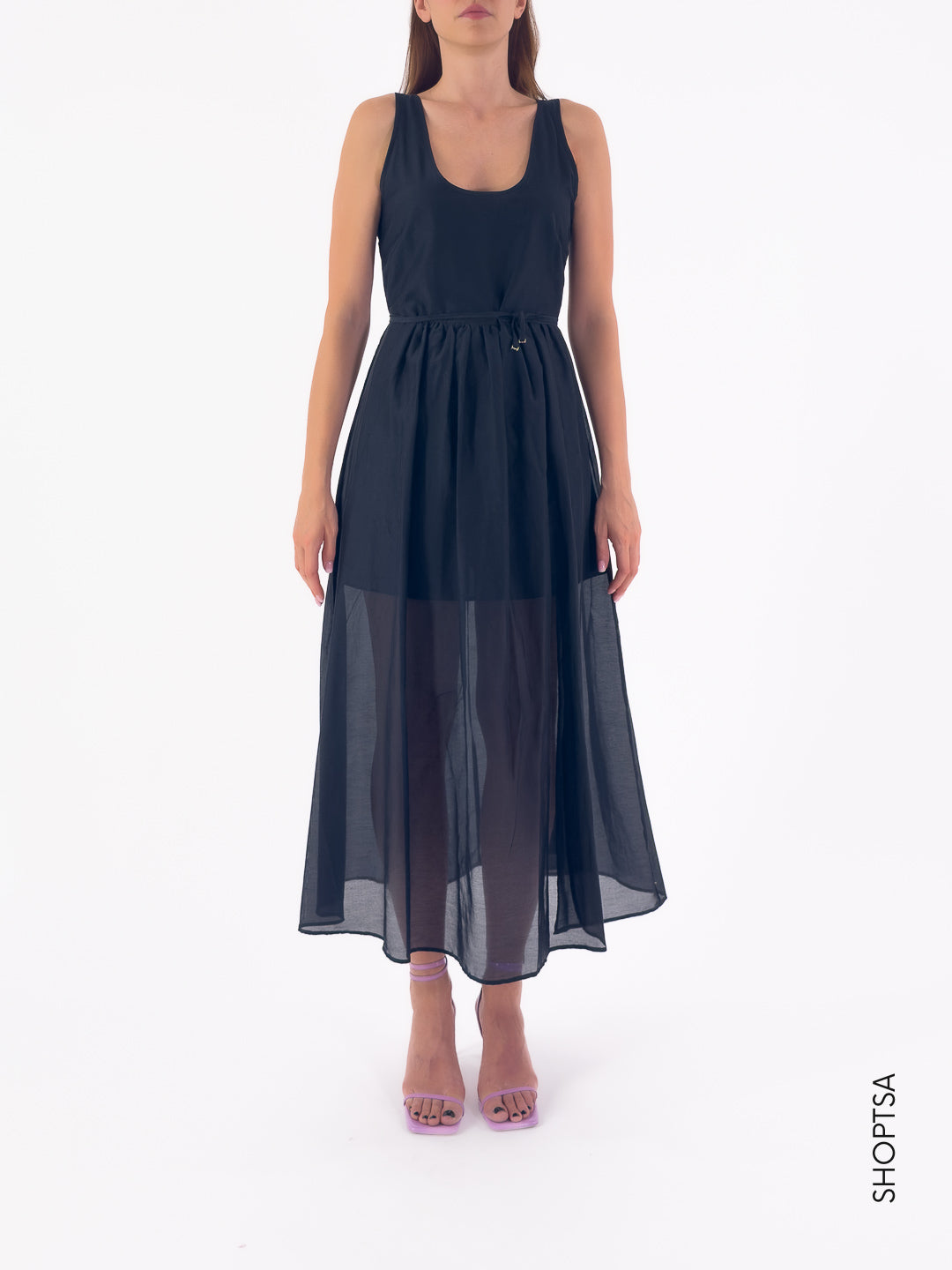 Abito lungo misto seta NEZ - Emme Marella - shopTSa