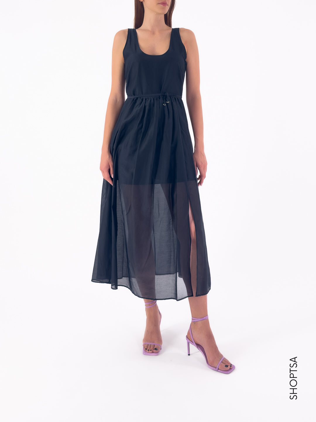 Abito lungo misto seta NEZ - Emme Marella - shopTSa