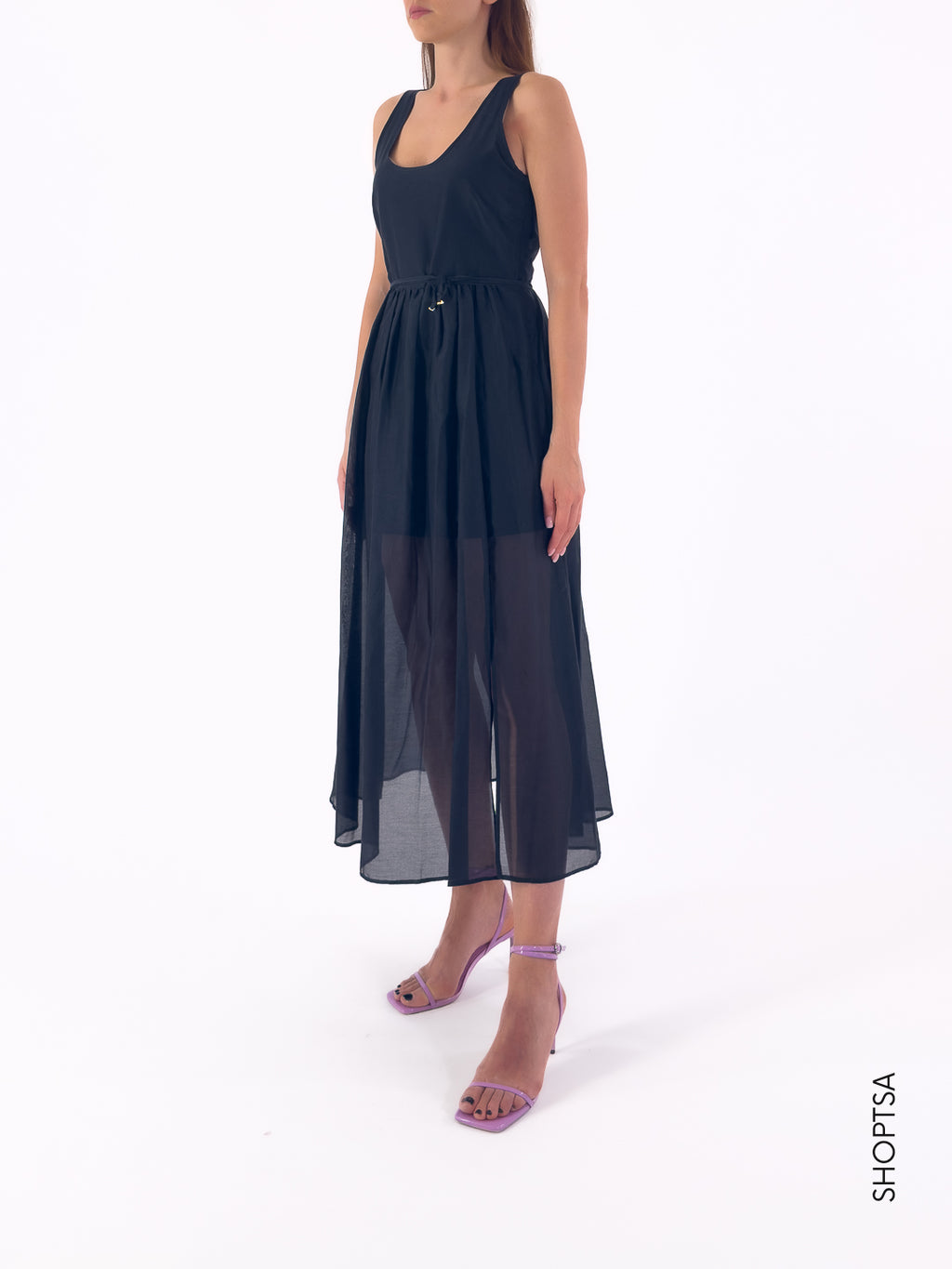 Abito lungo misto seta NEZ - Emme Marella - shopTSa