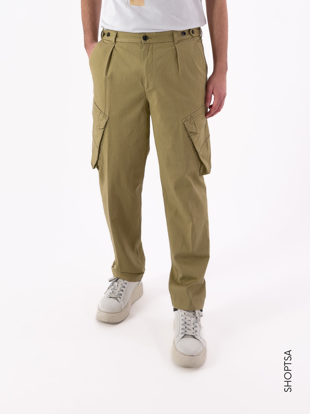 Pantaloni Cargo in Cotone