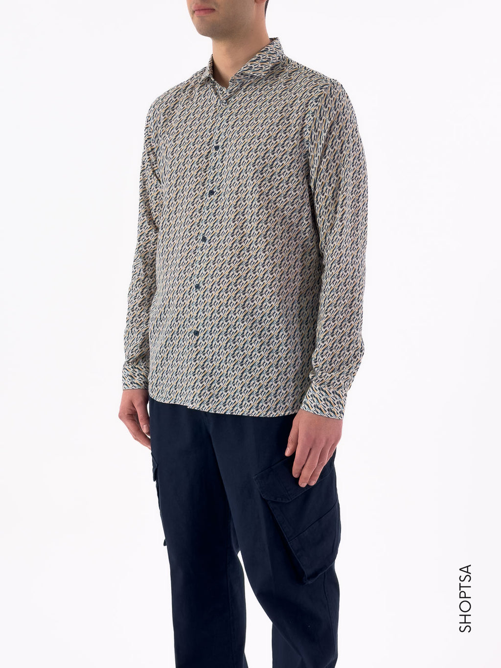 Camicia cotone leggero con stampa