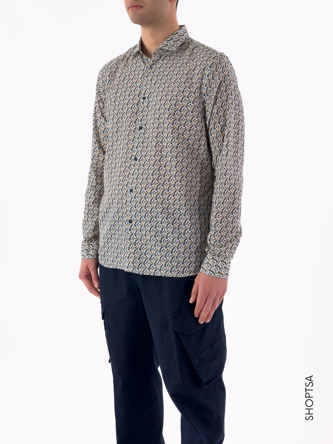 Camicia cotone leggero con stampa