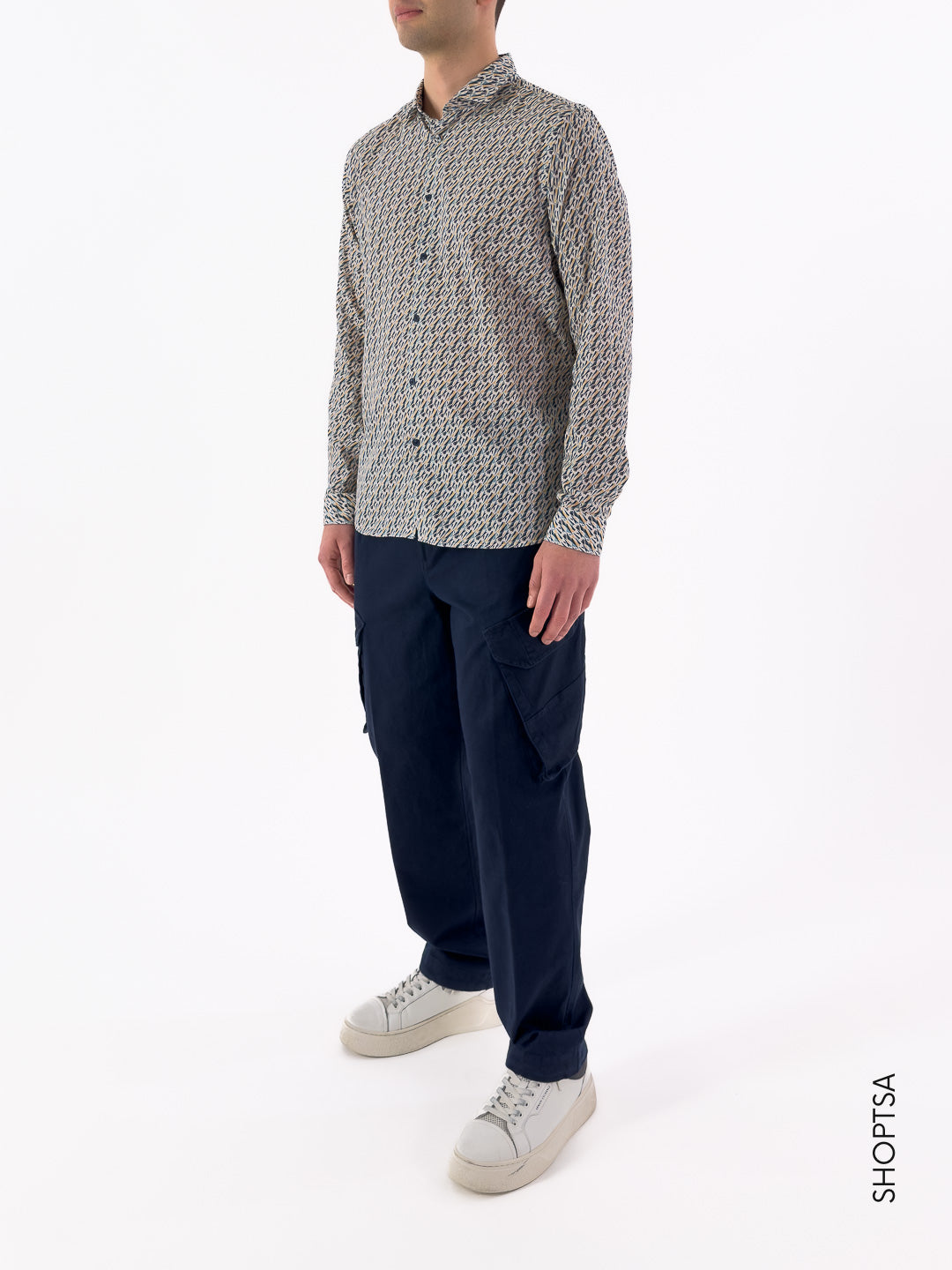 Camicia cotone leggero con stampa