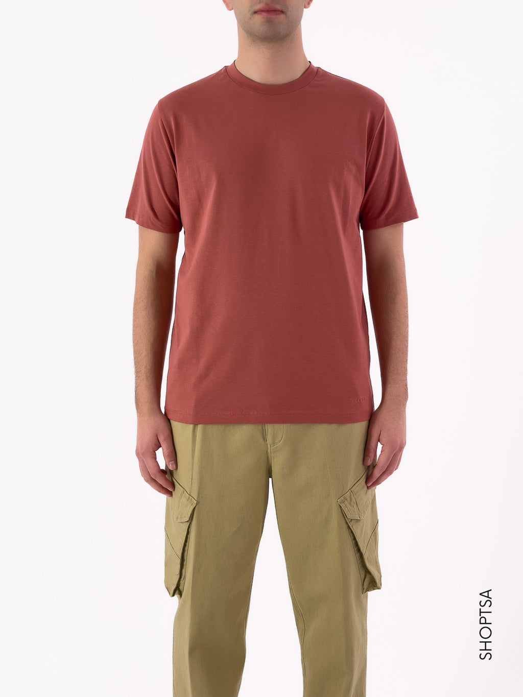 T-shirt in cotone girocollo liscio - Seinse - shopTSa