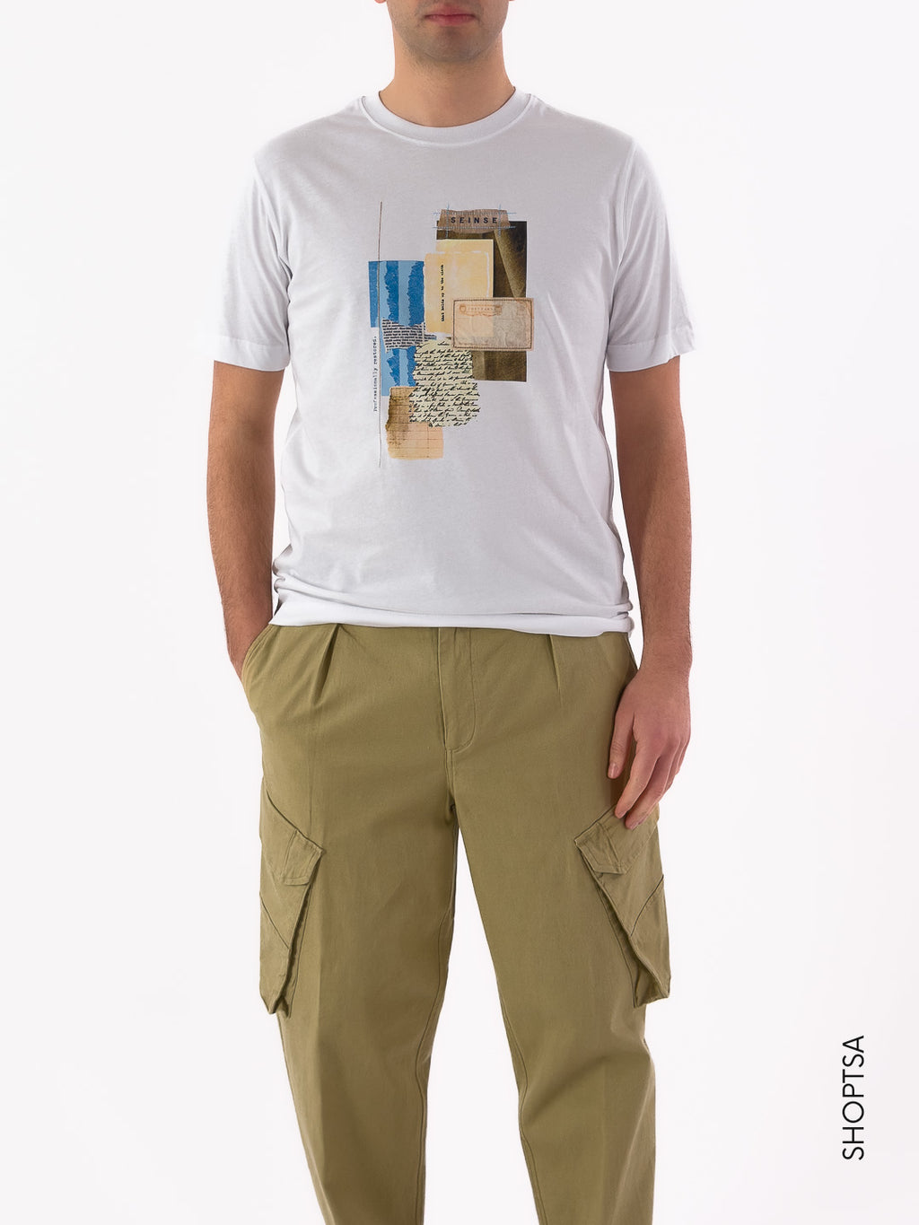 T-shirt in Cotone con Stampa Grafica - Seinse - shopTSa