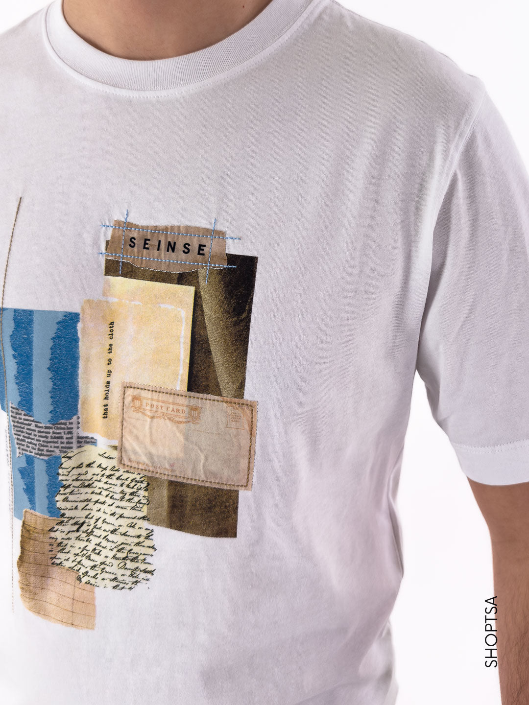 T-shirt in Cotone con Stampa Grafica - Seinse - shopTSa